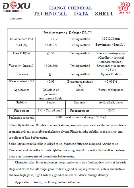 
Aromatic Isocyanate L 75 