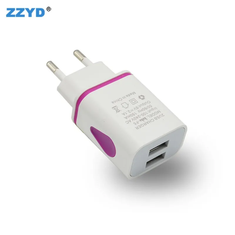  2018 оптовая продажа настенное двойное зарядное устройство Usb 2 порта разъем портативный адаптер для зарядки сотового