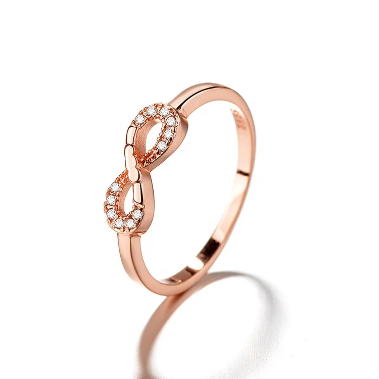 Korean Fashion Charm Infinite Love 8 Figure Rings Sterling Silver 925 Ring Jewelry