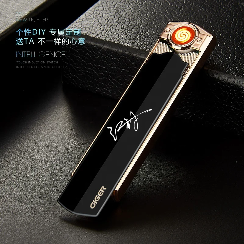 Top fashion OEM design usb electronic arc lighter torch sensitive lighter