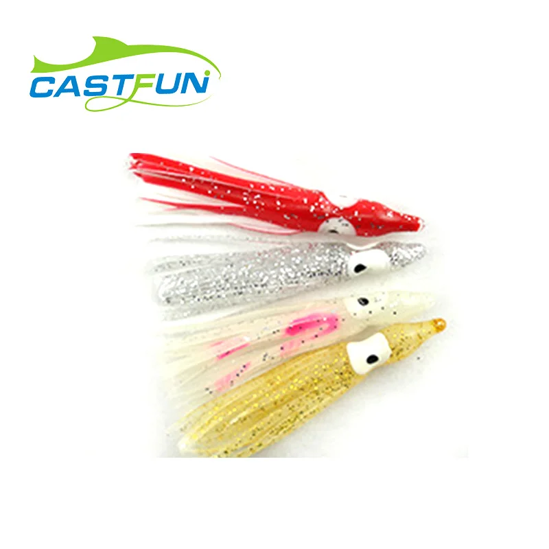 Soft Fishing Lures Rubber 5cm Squid Skirt Mixed Color Octopus Skirt Jigging