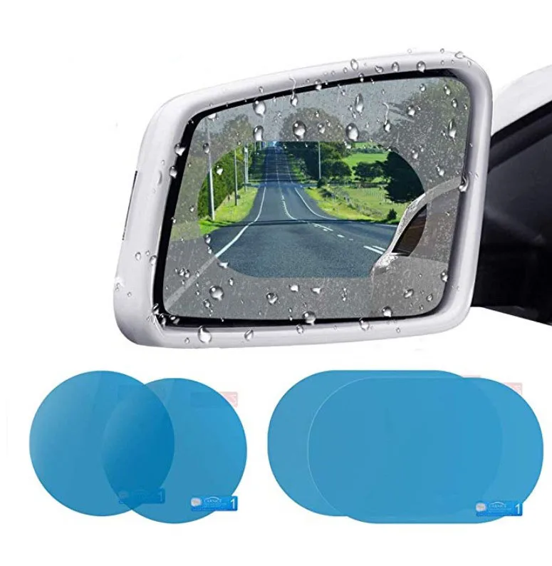 80 мм 100 мм 95 мм 145 мм 150 мм 95 мм * 135 мм Автомобильная противотуманная пленка для автомобильного стекла заднего вида с защитой от дождя