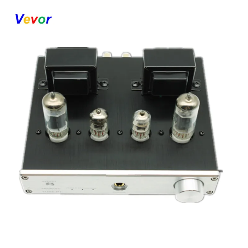 
MINI HIFI Audio Amplifier Single-ended Electron Tube LP Desktop Amplifier MCU Control AUX/PHONO Input 
