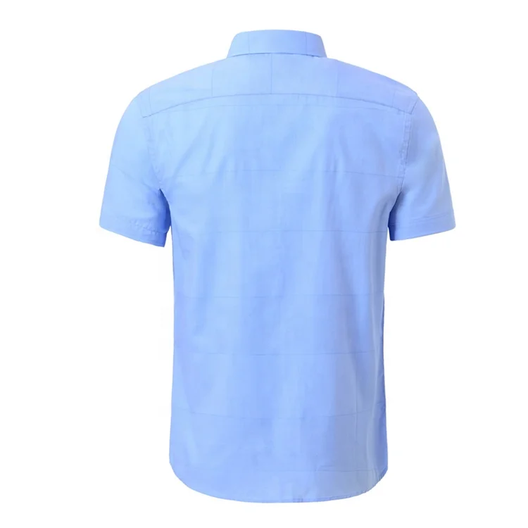 Custom 100% cotton short sleeve chemise homme shirts for men