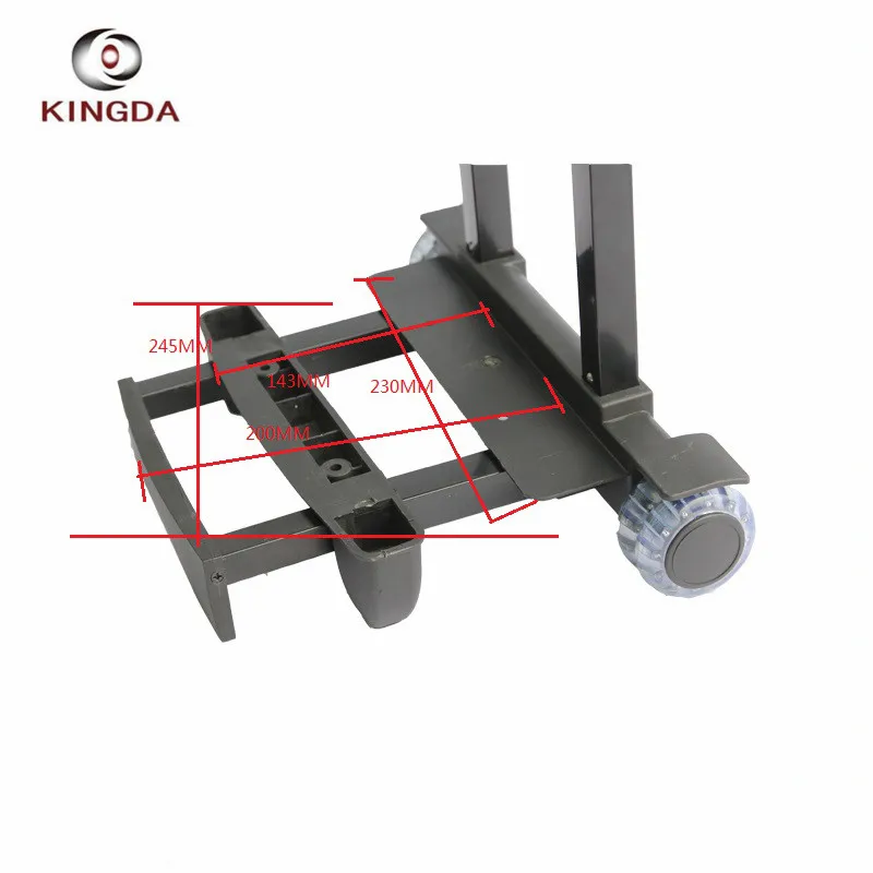 KINGDA Chinese supplier high quality retractable luggage bag suitcase trolley handle