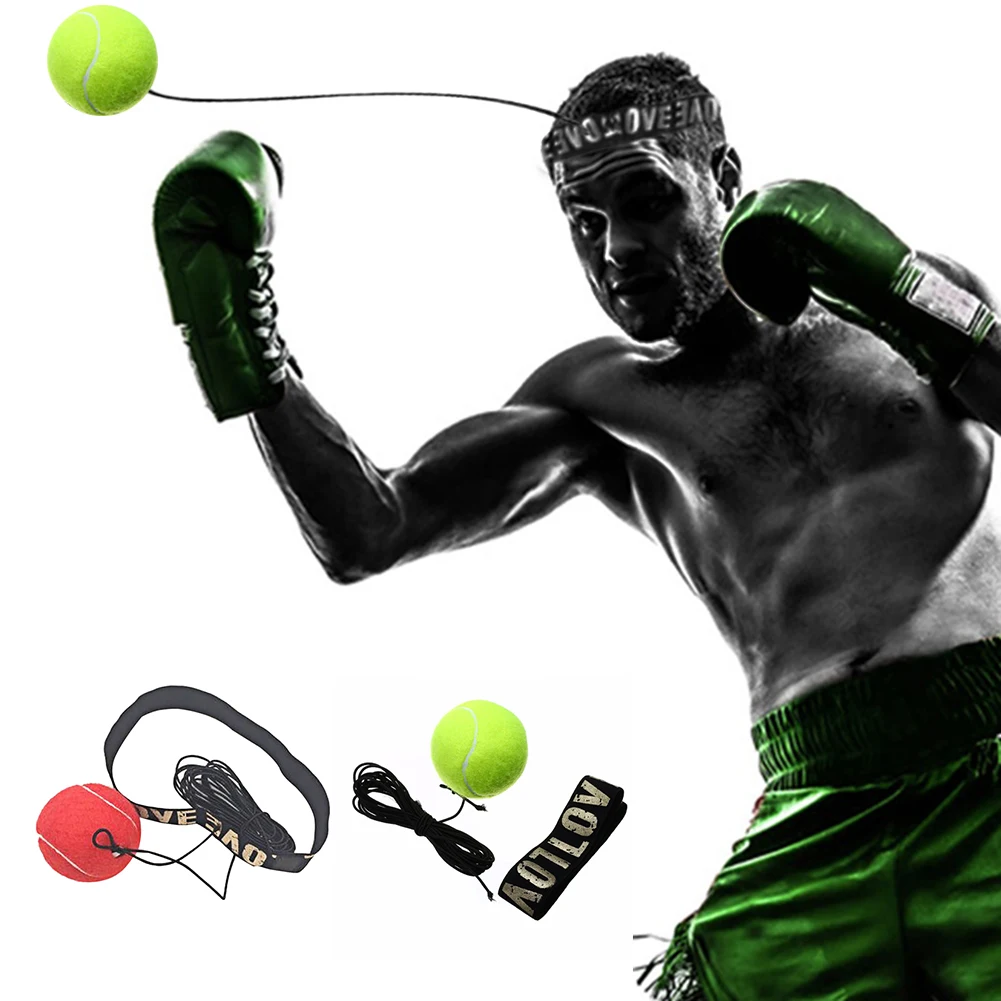 
tennis ball Fight Boxing Equipment With Head Band Reflex Ball for Speed Training Boxing Punch 
