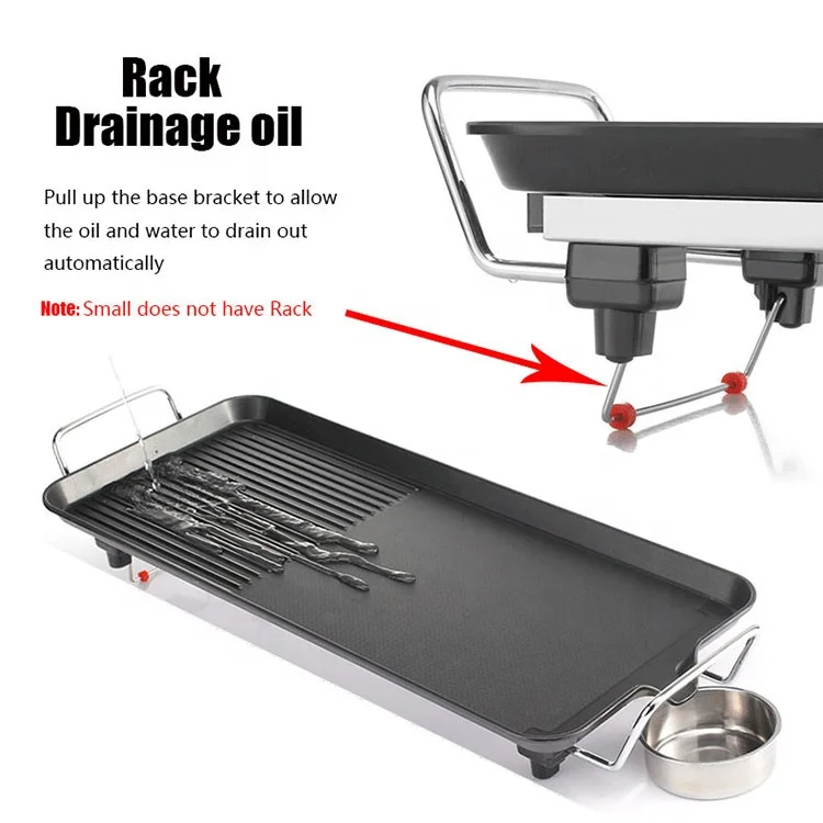 
European Standard 220V Smoke-free and Non-stick Coating Electric Barbecue Grill Pan 