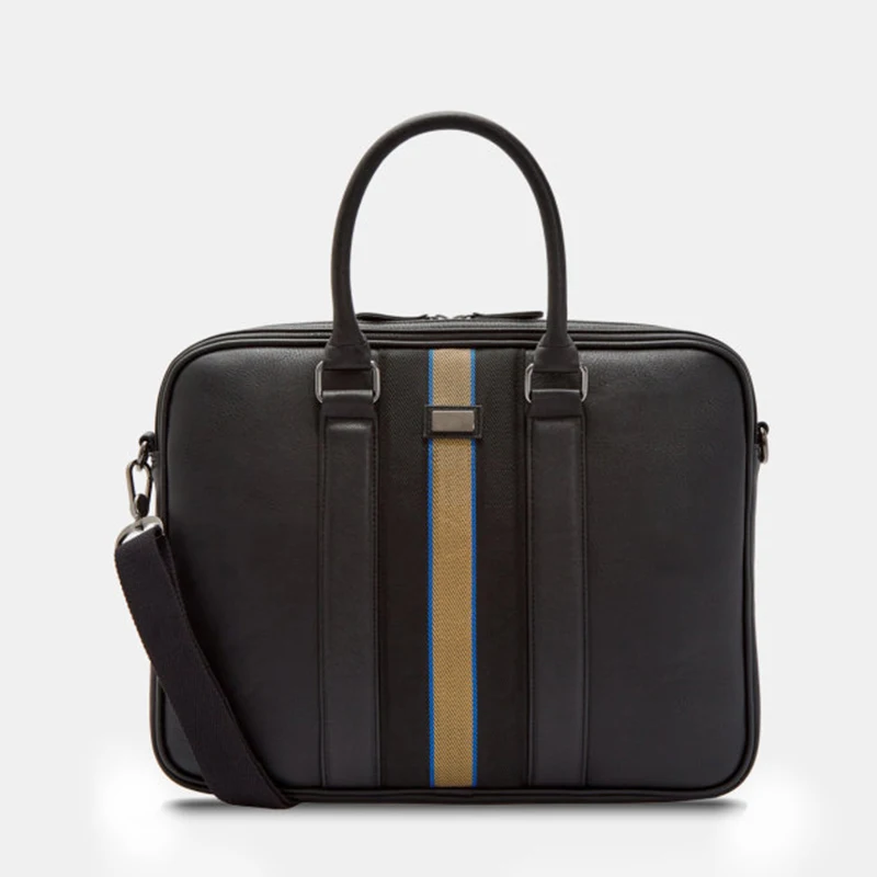 
OEM Custom Logo Classic 16 Inch Leather Business Laptop Briefcase For Men 