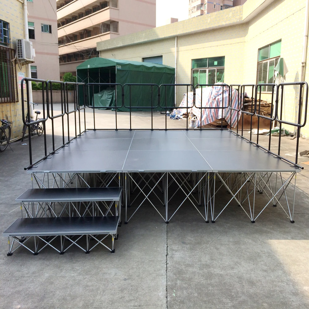 Easy assemble event portable stage with stage platform