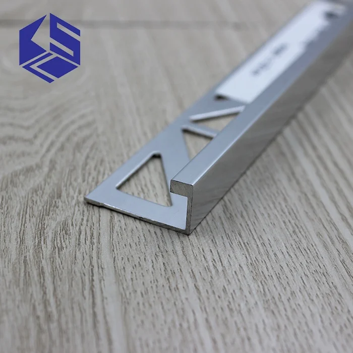 L shape All in one corner protective edge finished metal ceramic tile trim