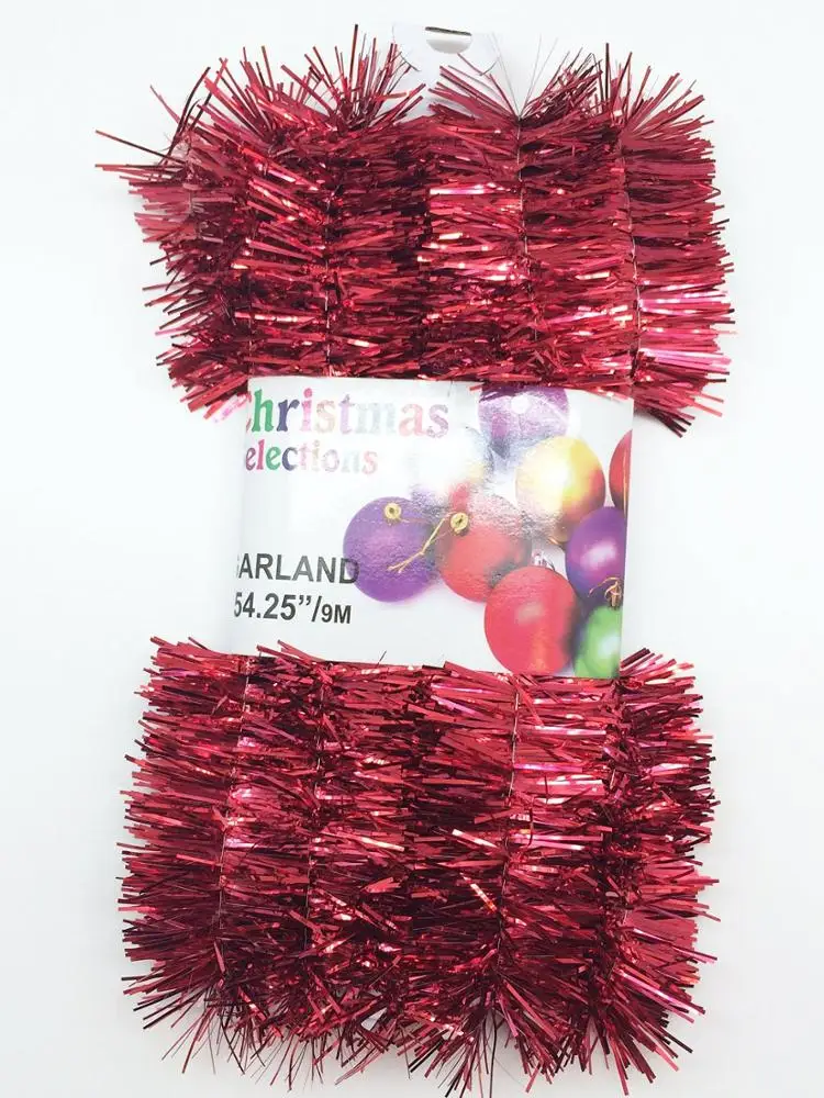 Silver christmas garland christmas decorations hang christmas tree garland