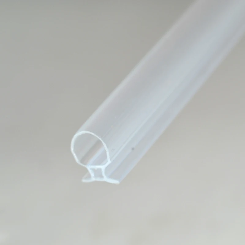 Clear Vinyl T-Shaped Shower Door Bottom Seal