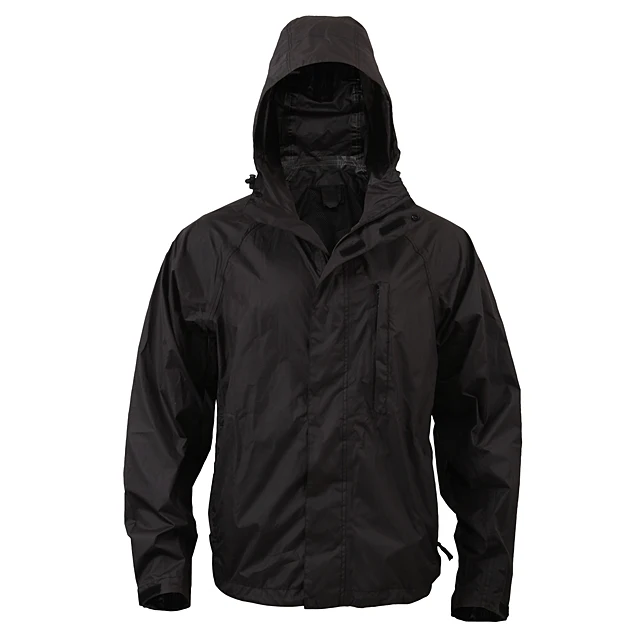 Cheap Men Polyester PU Coating Outdoor Army Green Military Raincoat New Rip-Stop Rain Jacket