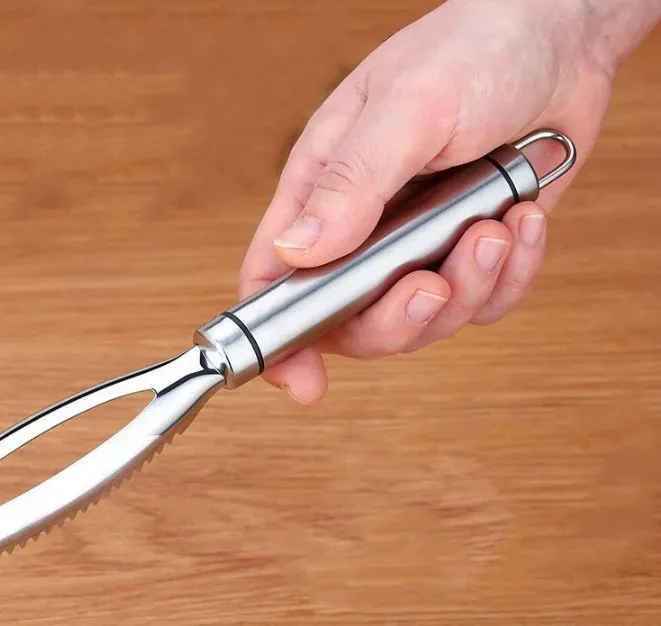 304 Stainless Steel Fish Scale Remover Scraper Cleaner Scaler Kitchenware Peelers