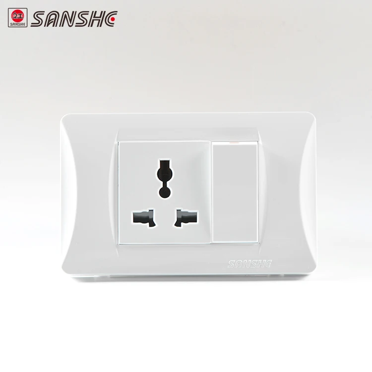 SANSHE 13A Многофункциональная Универсальная Розетка/настенный переключатель/настенная розетка