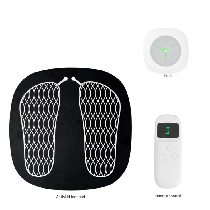 2019 Electric new products innovadores fitness portable vibrating recargable LCD EMS muscle stimulator foot massage mat