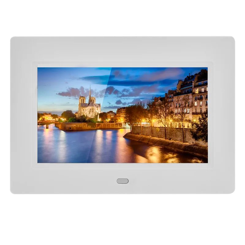 Горячая Распродажа 7 дюймов цифровая фоторамка с fm радио-часы и будильник hd