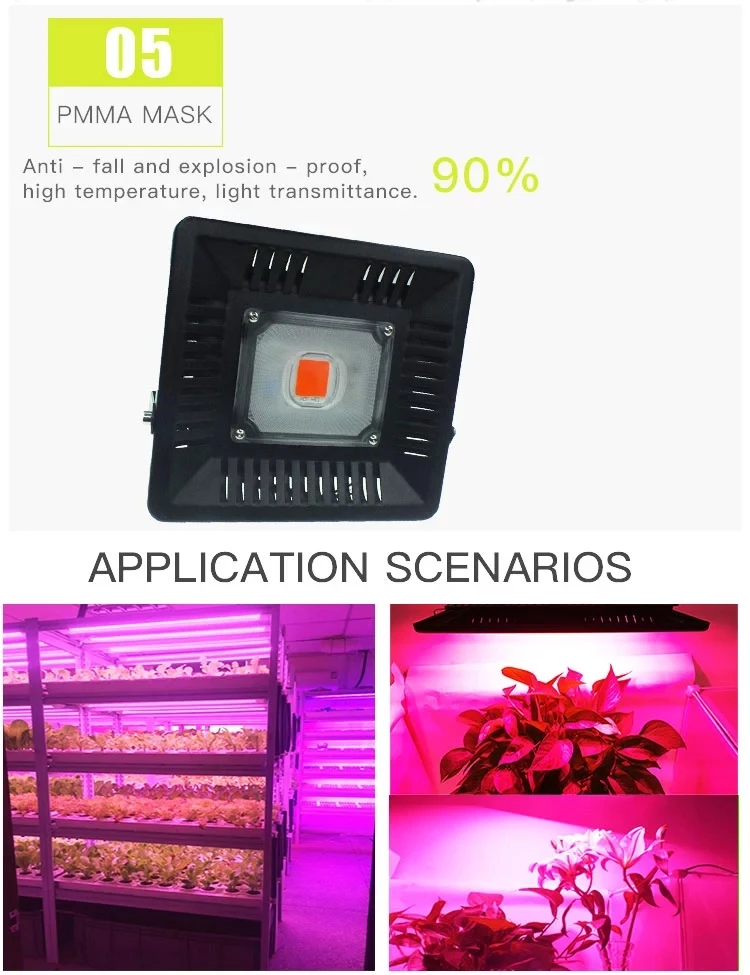 Led horticole cob 50w 220v full spectrum indoor growing led light