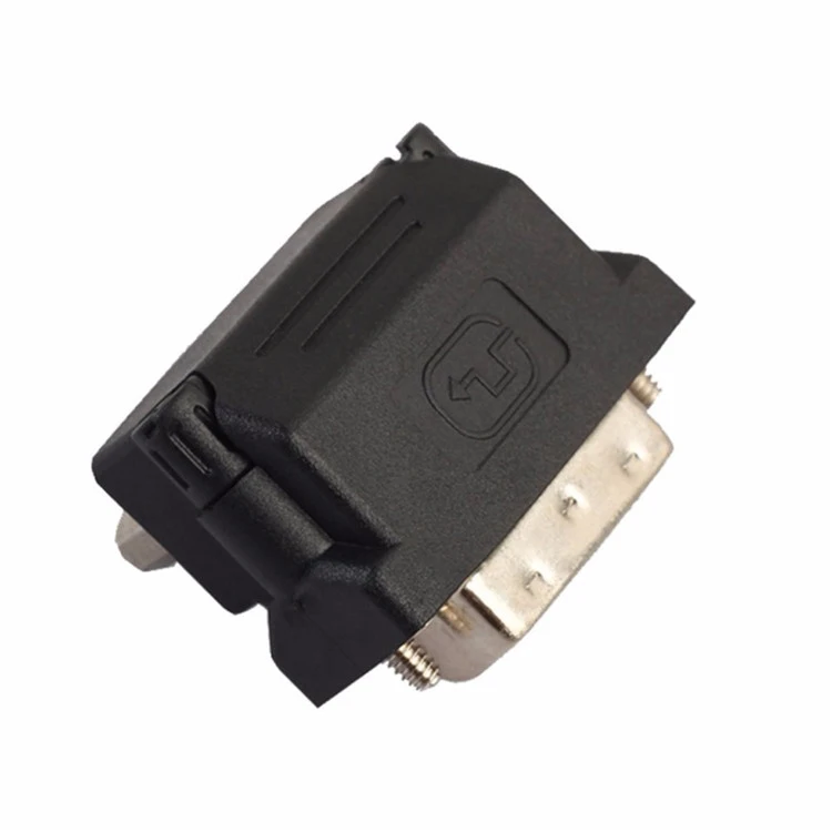 90 Degree DVI-I 24+5 Male to VGA HD15 Female Adapter Monitors Graphic Video HD 1080P Connector Plug
