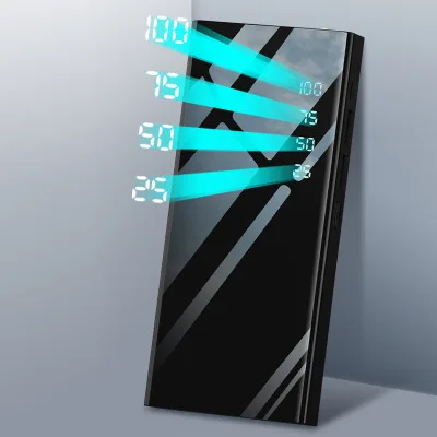 
New Product Digital Display Plating Screen Portable Power Source Power Bank 10000mah Custom Logo 