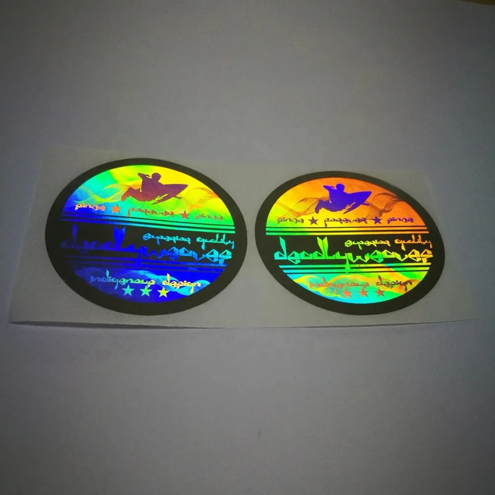 Custom logo colorful honeycomb waterproof 3D hologram paper sticker/label/tape for brand protection