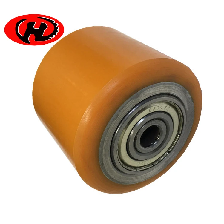 Linde Electric Pallet Jack PU Load Wheel 80x55MM electric forklift wheel 6204 2RS bearing