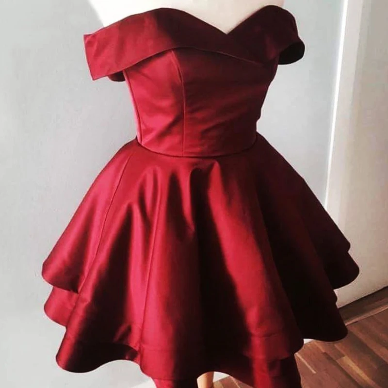 Chaozhou Off Shoulder A-Line Blue Short New Prom Dress