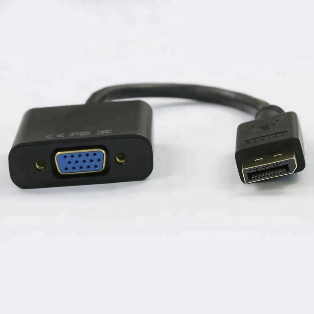 2018 мануфактура высокого разрешения 1080р displayport мужчина к женщине адаптер DP к VGA конвертер Кабель