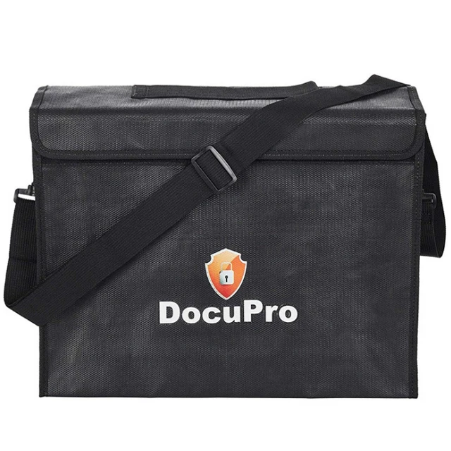 New Heavy Duty Safe Fireproof Bag Fire Resistant Document Bag for Money Documents Laptops Papers