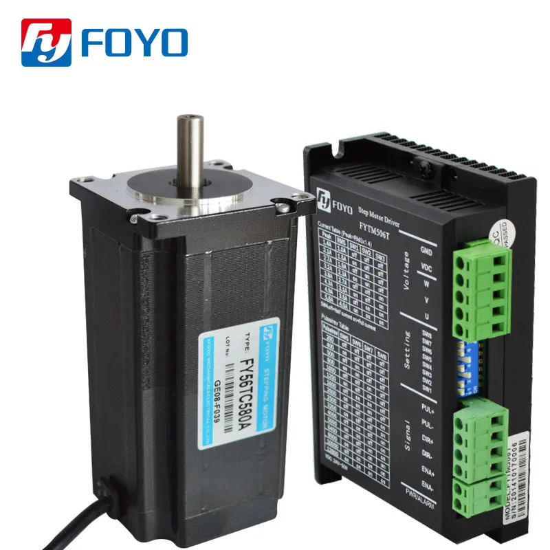 Xfoyo NEMA23 2.5Nm 355oz-in 3 фазы CNC шаговый двигатель привод комплект 106 мм DC24-50V для токарного фрезерного станка