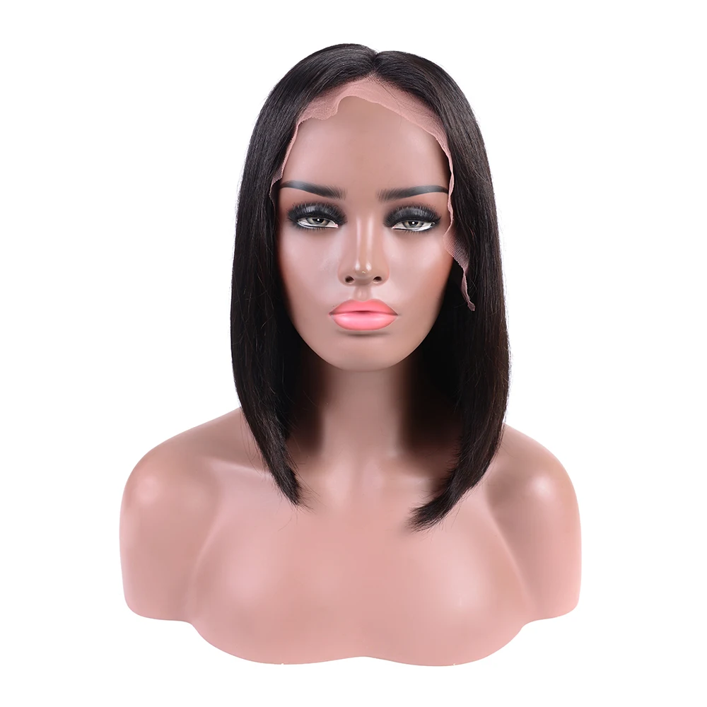 factory direct sale May Queen human hair lace front wig aliexpress human hair wigs short bob peruvian human hair wig