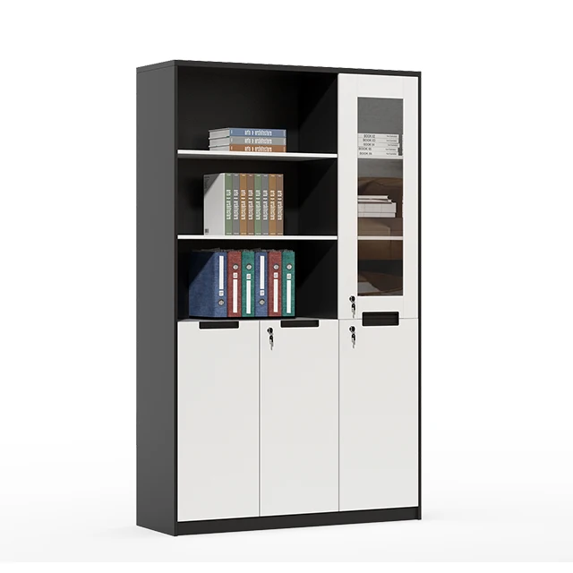 Hot sale contemporary wooden furniture office storage cupboards