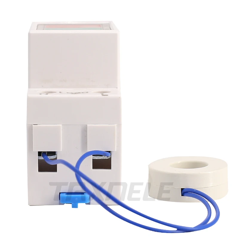 D37-2042 DIN rail Multi function Digital Meter AC 80-300V 0-100A 60A Ammeter Voltmeter Red Green LED Voltage Current Meter