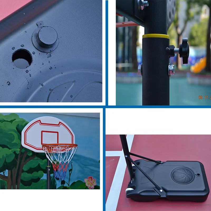 M.Dunk Junior Height Adjustable Basketball Hoop, Free Standing Portable Basketball Stand for Kids