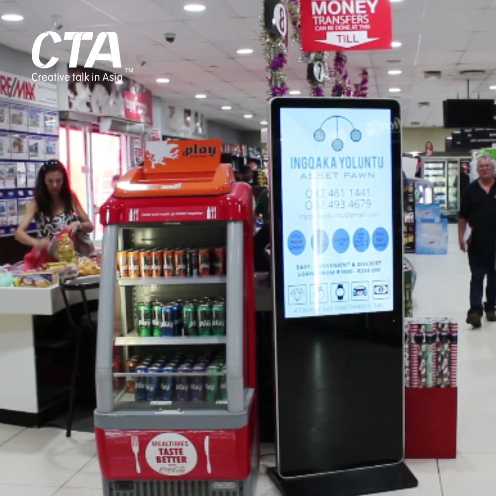 Full HD sexy video lcd digital signage for clothing and shoes store advertising
