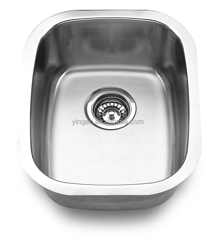 Yingao пользовательские размеры Undermount матовый нержавеющая сталь раковины одной чаши