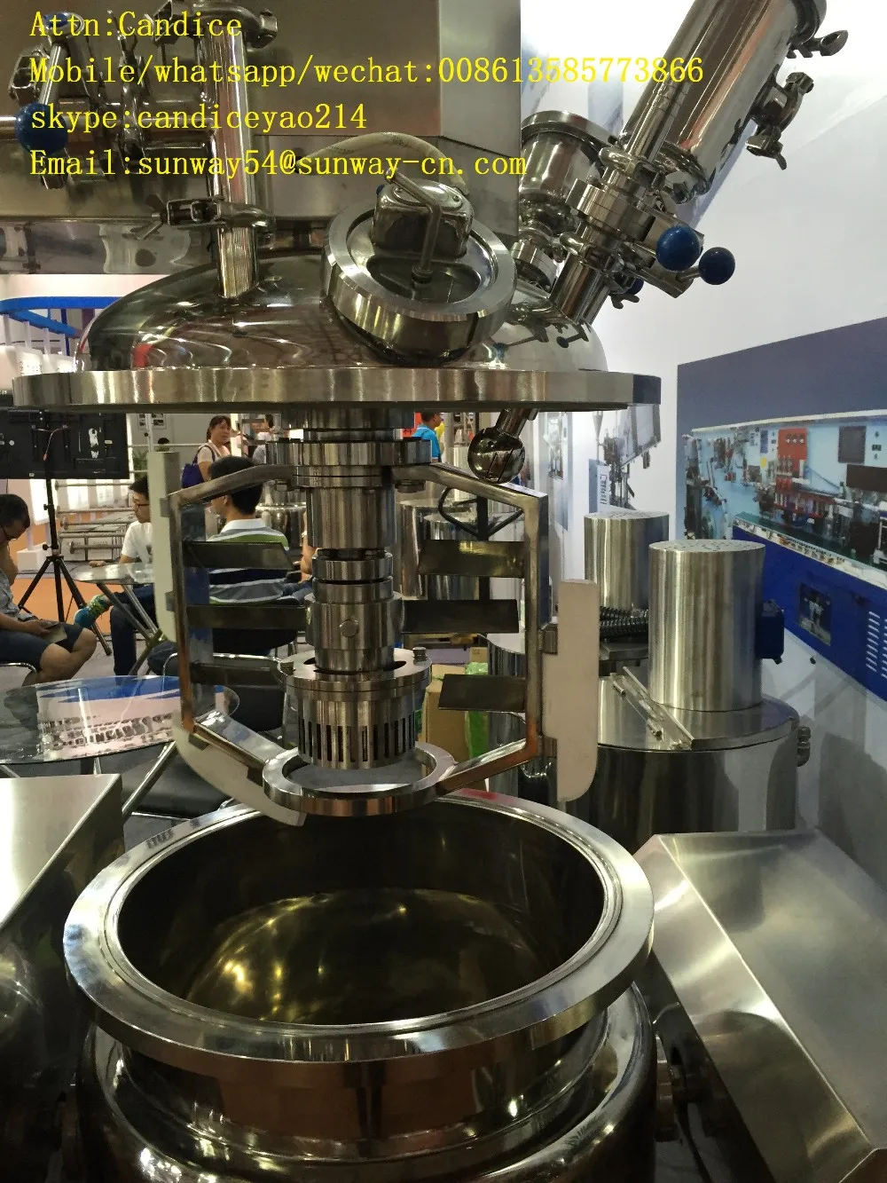 vacuum emulsifying homogenizer for cosmetics