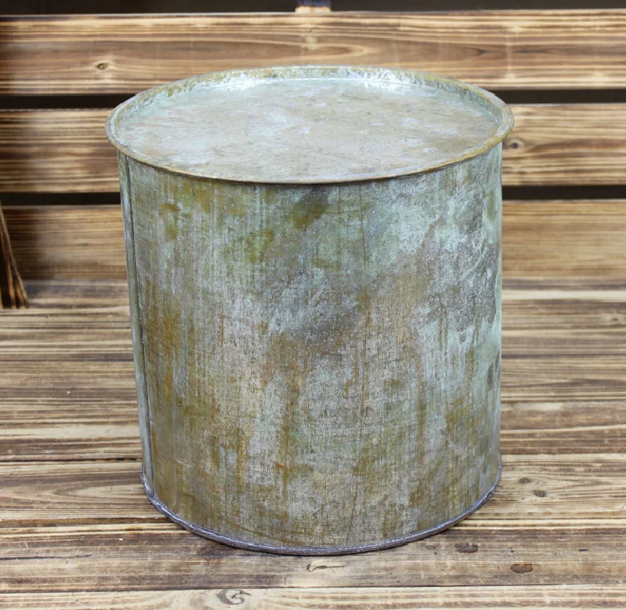 Оцинкованный металл Ковш с крышкой