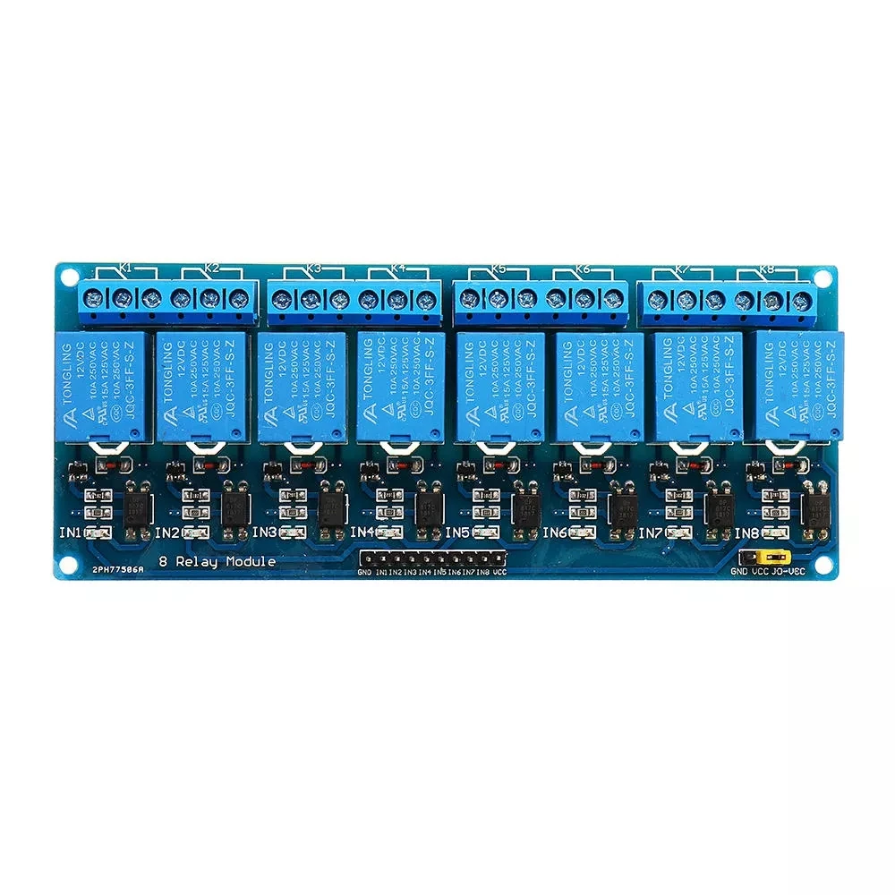 Chengsuchuang 8 Channel Relay 12V with Optocoupler Isolation Relay Module For Arduino