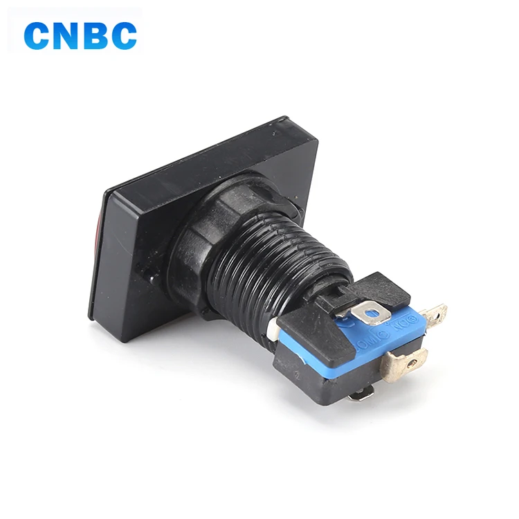 Заводской 16 А 250 В переменного тока 24 мм кнопочный игровой автомат для аркадных игр прозрачный маленький квадратный кнопочный переключатель для аркадных игр