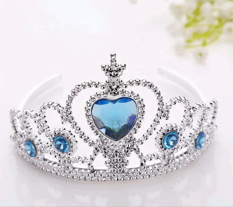 Wholesale Crowns And Tiaras Sparkling High Quality Plastic Crystal Rhinestone Tiara For Kids