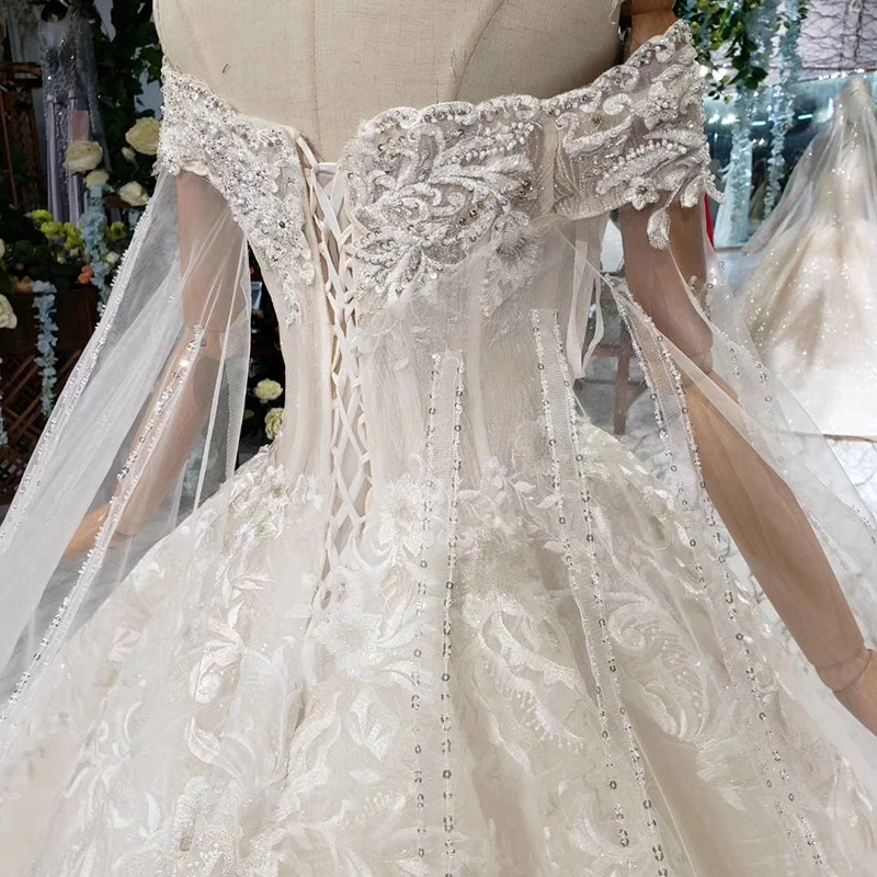 Jancember HTL404 2019  luxury  real applique lace bridal gowns fashion wedding dresses