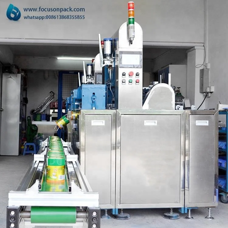 for coffee tea cookies; food round tin can manufacturer factory making production line machine