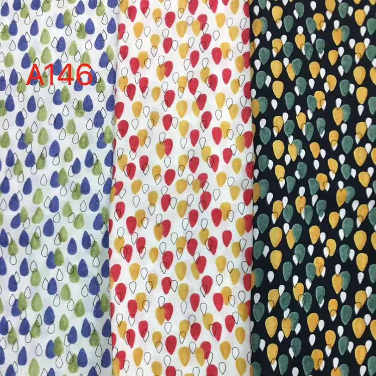 African style fashion woven rayon nylon custom summer print fabric for dress