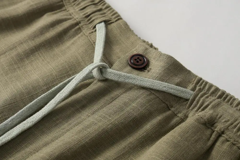 
Ready To Ship Soft Breathable Quick Dry Men Linen Pants 