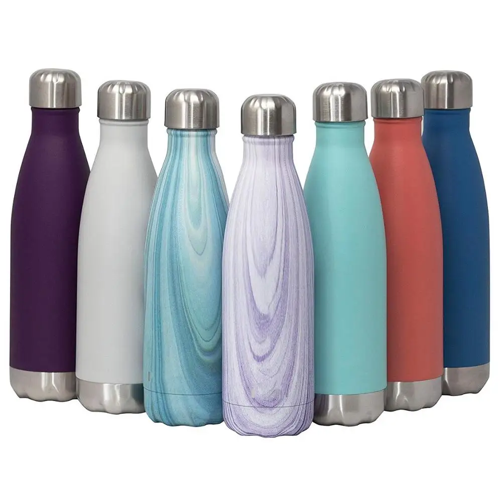 17oz Double Wall Stainless Steel Vacuum Insulated Leak Proof Cola Shape Flask Kids Thermoses for Sports Travel Outdoor Gift