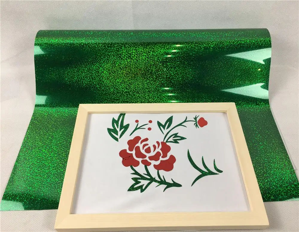 Ada wholesale original gold korean textile metallic htv heat transfer vinyl for t shirts