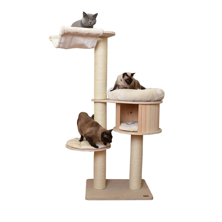 China supplier modern luxurious funny sisal cat tree