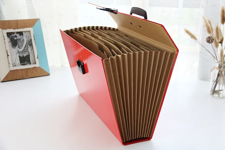 
Wholesale Office Stationery Items ECO Friendly Paper Accordion Plastic 13 Pockets File Folder Expanding File 