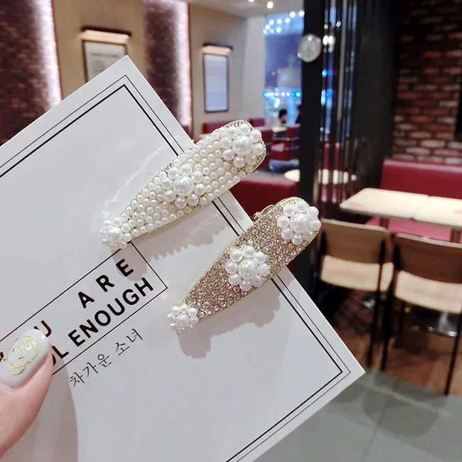 mix 2019 fashion pearl rhinestone bobby pin women japanese hairpins crystal hair clips and pins barrette bridal jewelry gift